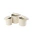 Lot de 3 Boîtes de Rangement Rondes Vaughn 27cm Blanc-3