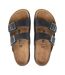 Womens/ladies Arizona Leather Sandals Black Birkenstock-3