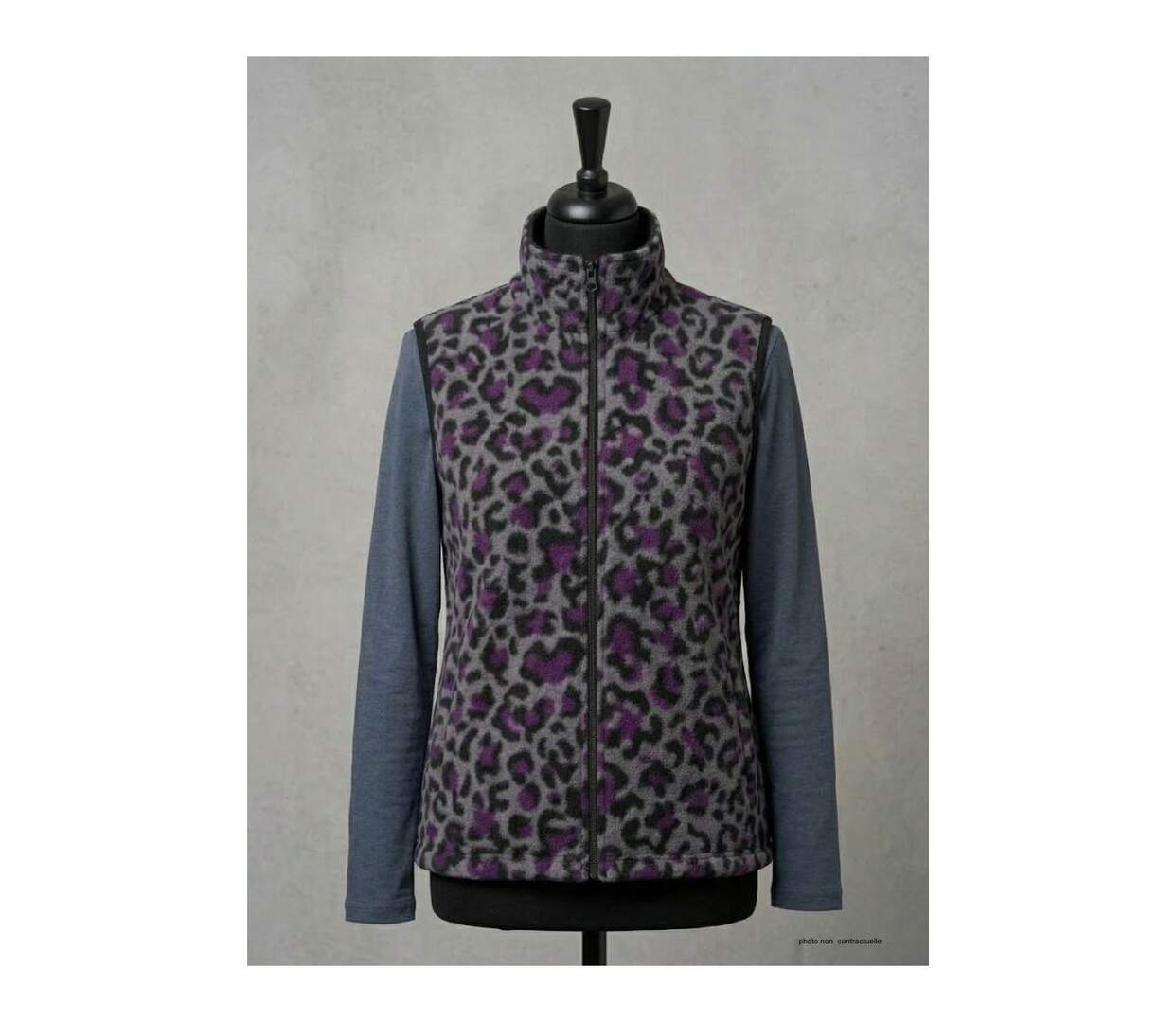 Gilet Polaire Femme Sans Manches Réversible AH1112B (Mayflower)-5