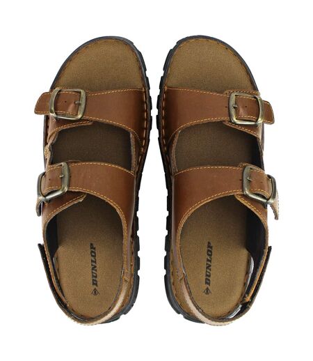 Dunlop - Sandales d'été en cuir pour homme idéales pour la plage et la marche