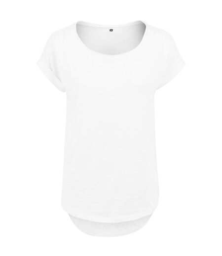 T-shirt Long Femme Blanc Build Your Brand