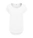 T-shirt Long Femme Blanc Build Your Brand-1