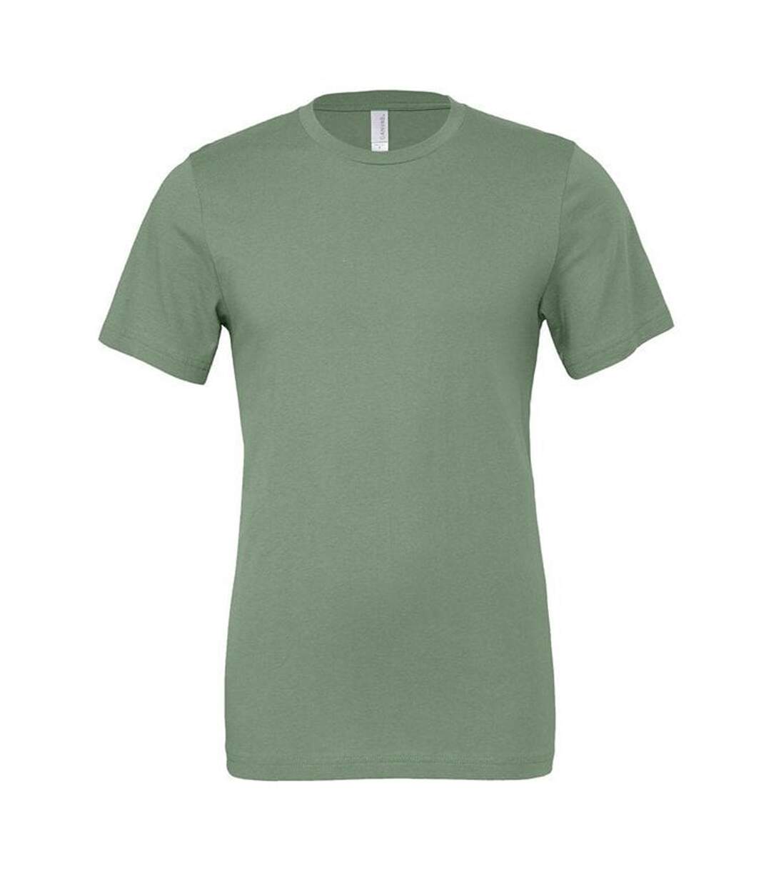 T-shirt à col rond mixte vert de gris Bella + Canvas