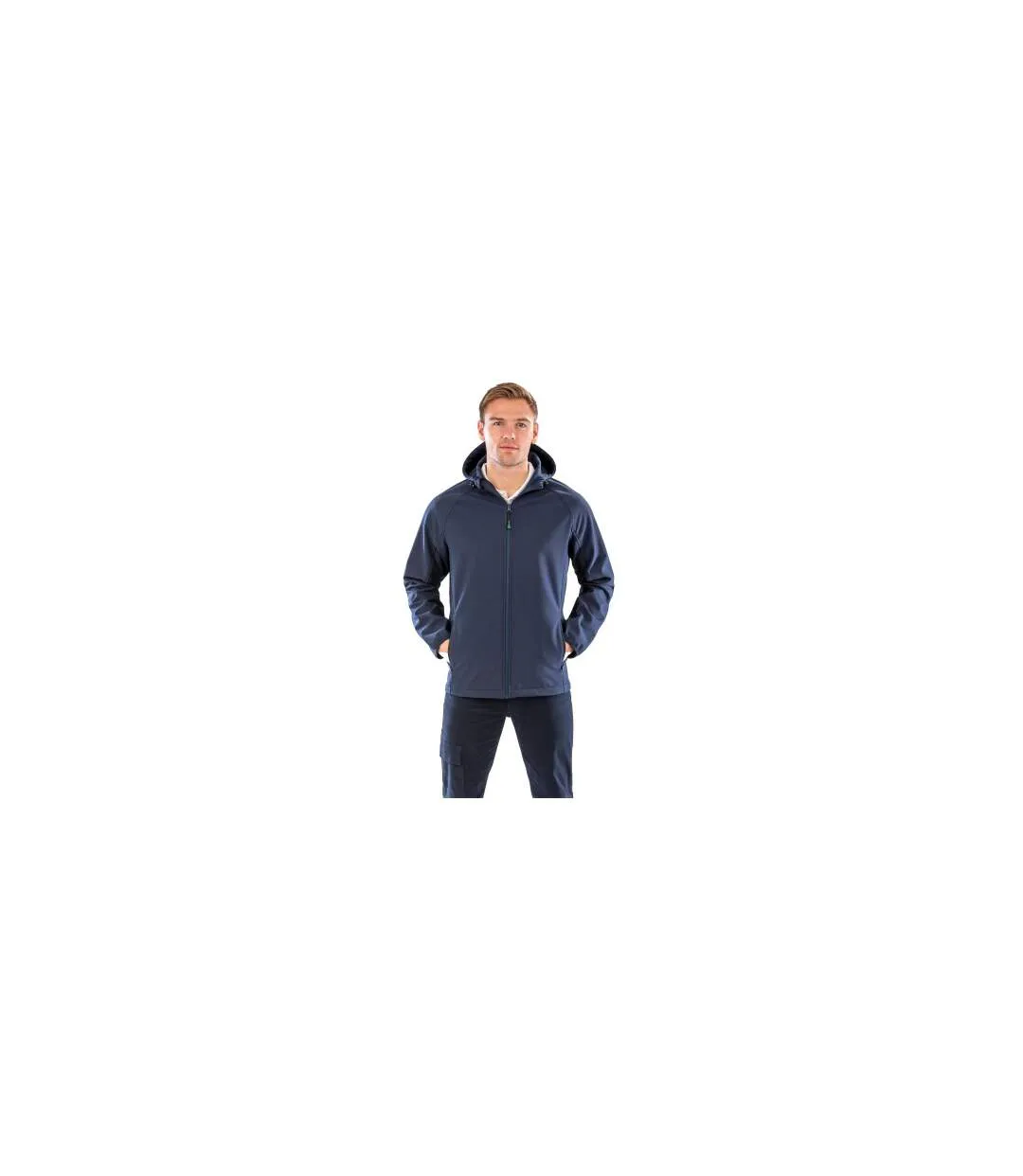 Veste Softshell Homme Bleu Marine Result Recycled-1