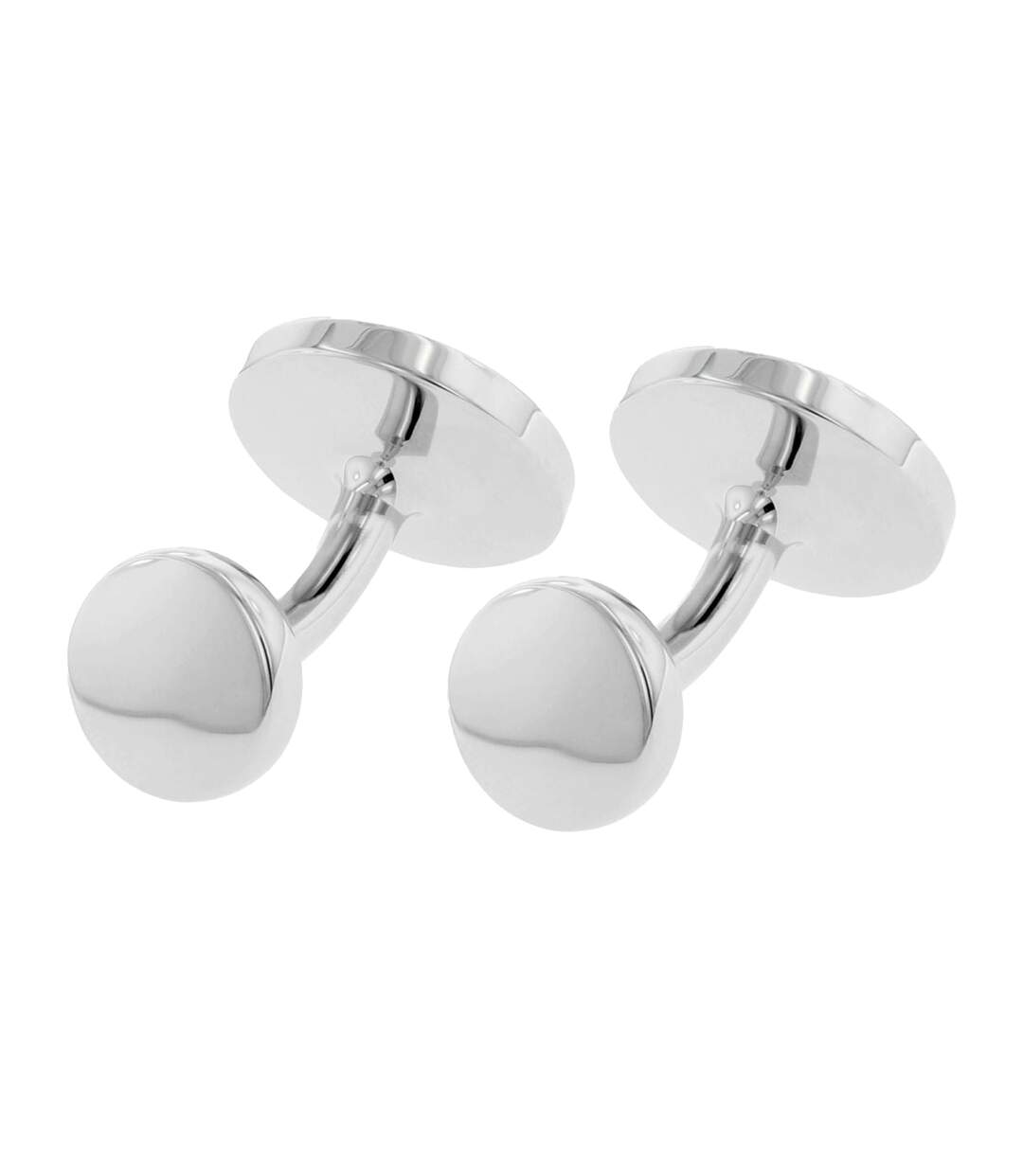 Polished Logo Cufflinks One Size Silver Boss-2