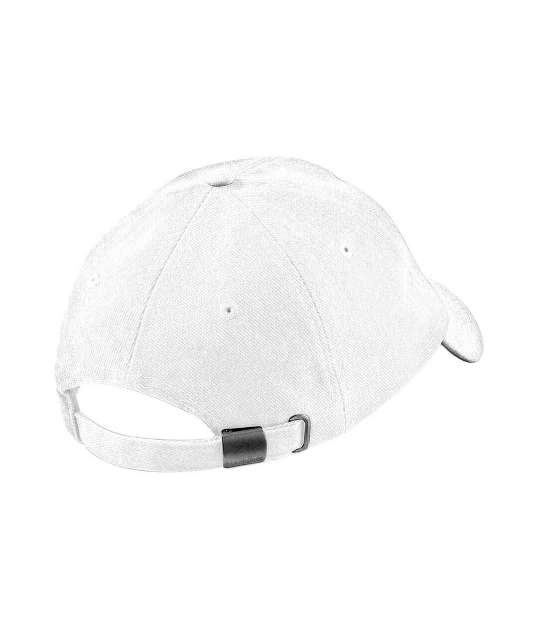 Lot de 2  casquettes de baseball adulte blanc Beechfield