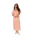 Robe mi-longue femme rose Dorothy Perkins-1