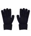 Unisex Adult Knitted Fleece Gloves Navy Jack Wills-2