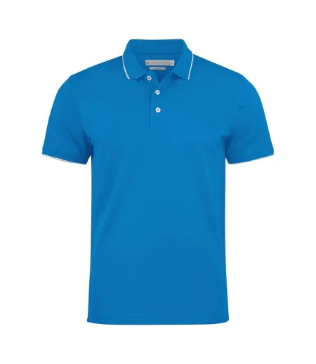 Mens Greenville Polo Shirt Bright Blue James Harvest