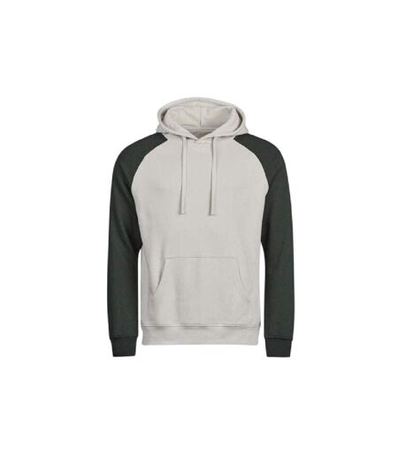 Sweat À Capuche Manches Raglan Unlabeled Homme Gris Vert Foncé Tee Jays