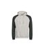Sweat À Capuche Manches Raglan Unlabeled Homme Gris Vert Foncé Tee Jays-1
