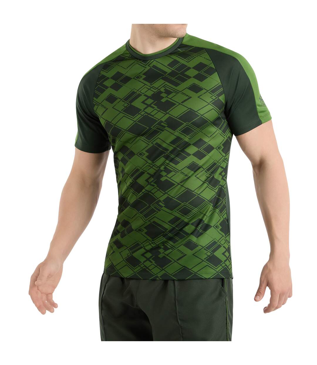 Mens pro graphic training football jersey deep forest/cactus Umbro-3