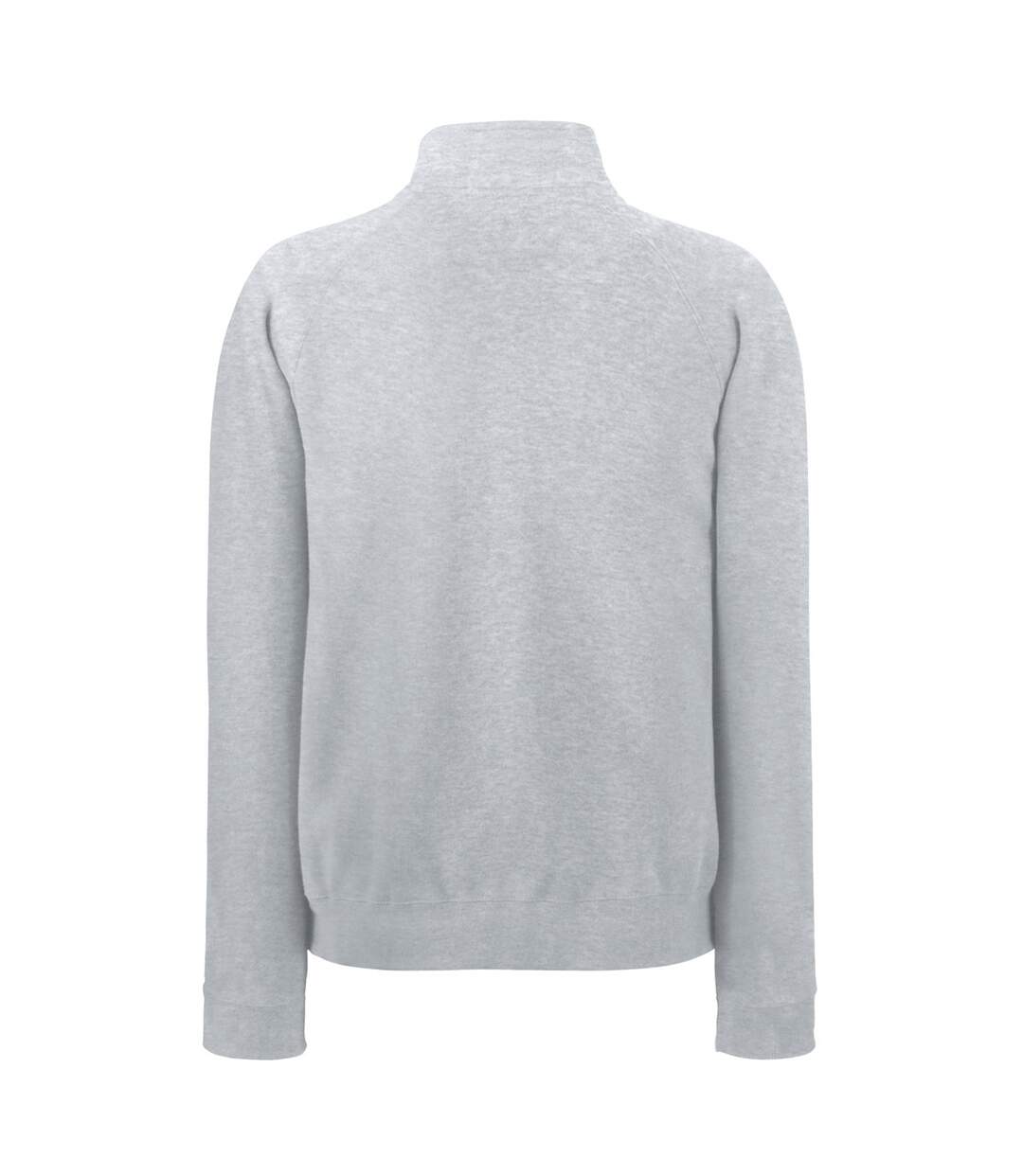 Sweatshirt à fermeture zippée homme gris chiné Fruit of the Loom