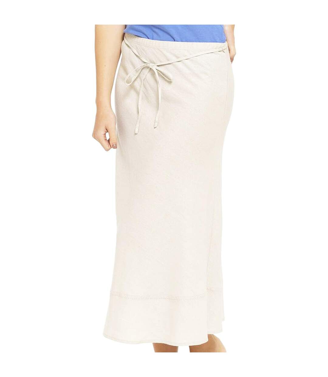 Jupe Longue Ex Store Femme Crème K Collection-1
