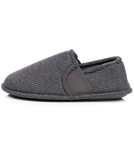 Isotoner Chaussons Charentaises homme velours doux, sans-gêne, maintien le pied
