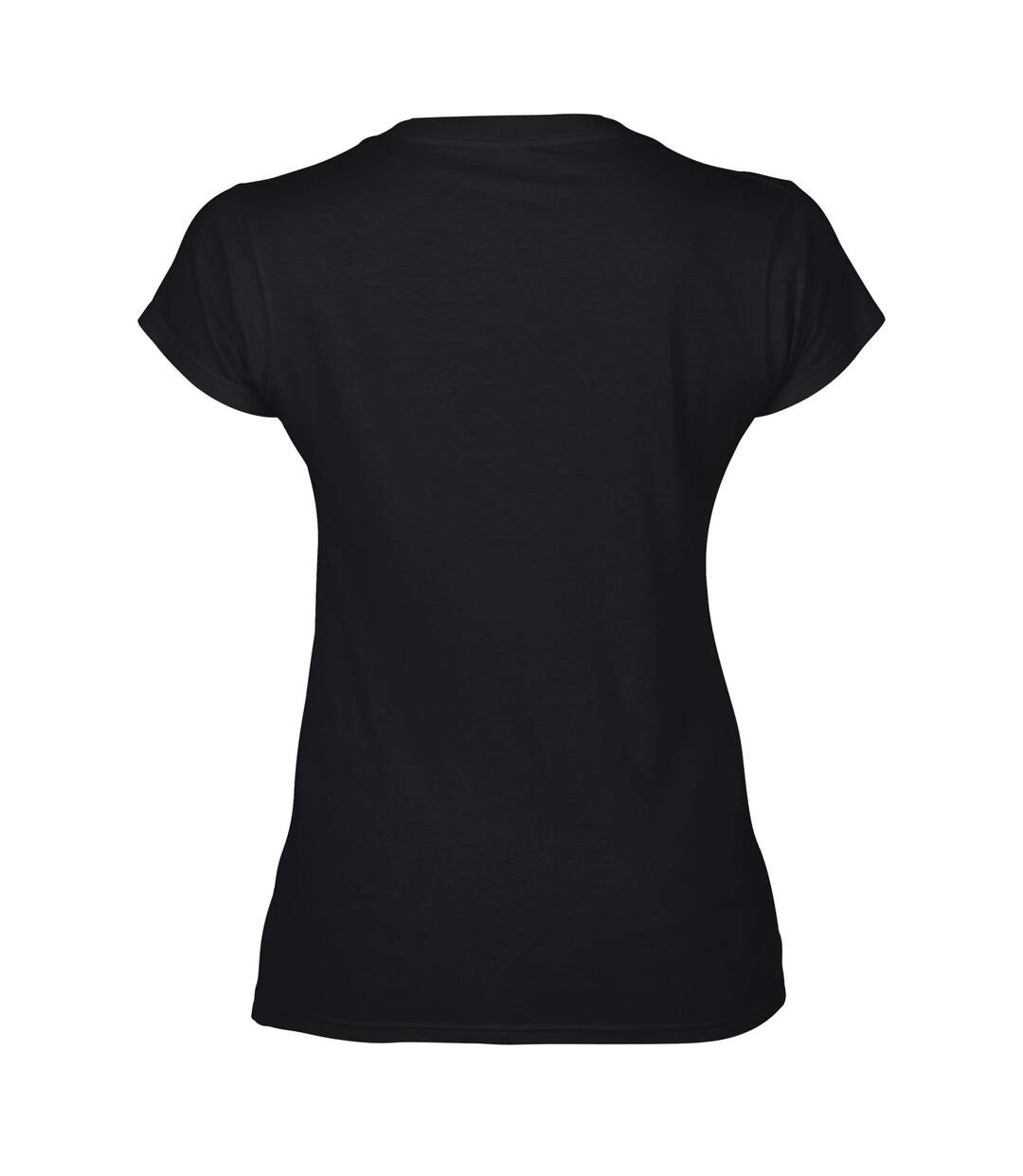 T-shirt soft style femme noir Gildan