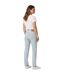 Womens/ladies 511 Cotton Slim Jeans Blue Light Sky Levis-3