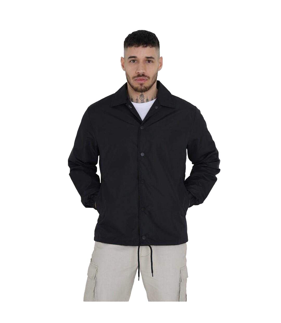 Veste D´entraîneur Homme Noir Brave Soul-2