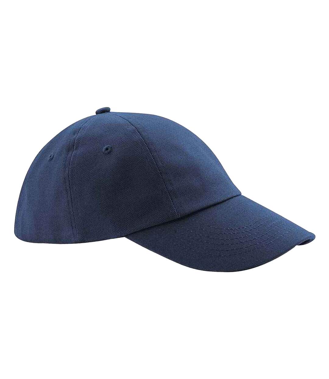 Heavy Cotton Low Profile Baseball Cap French Navy Beechfield-1