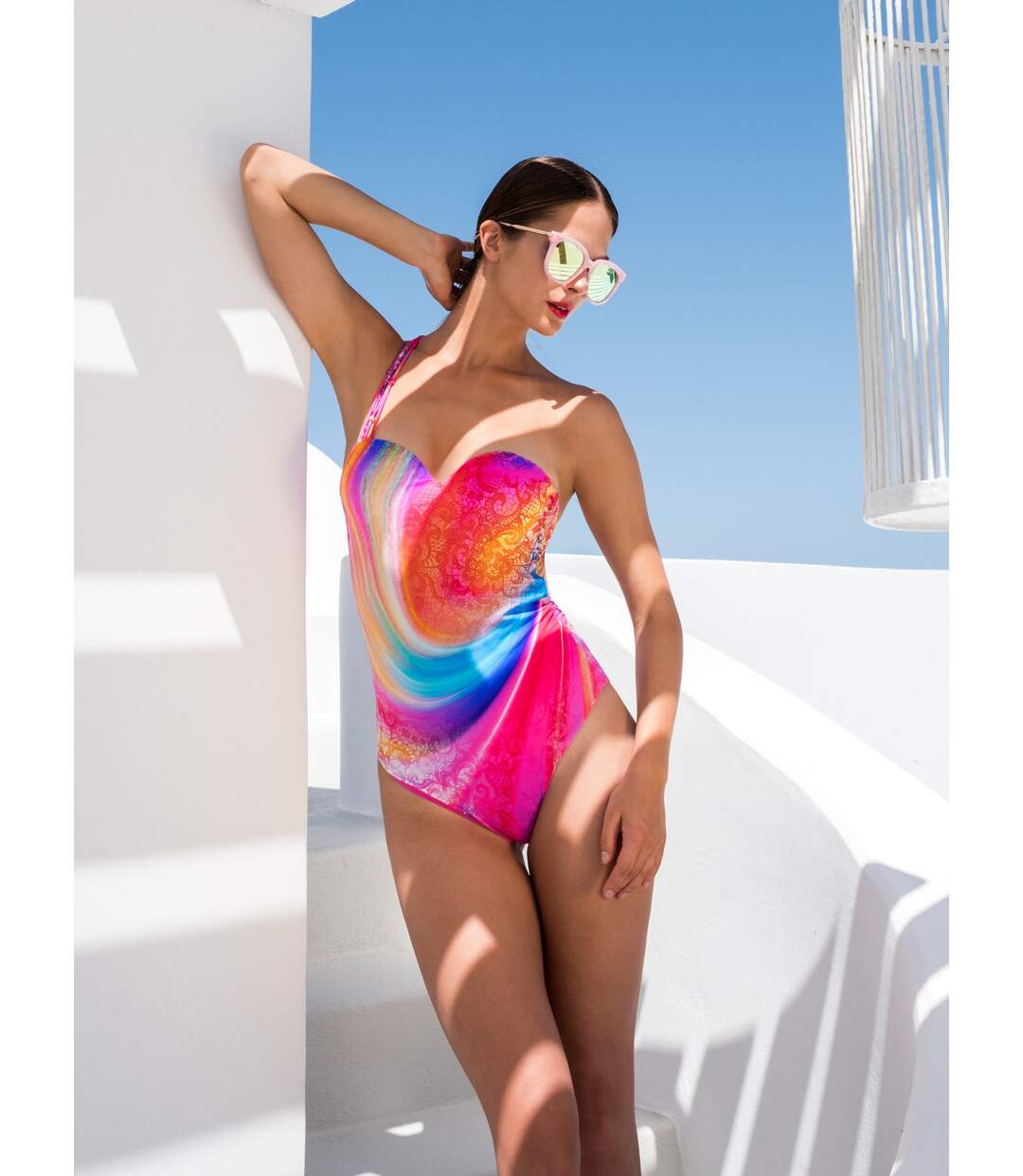 Maillot de bain 1 pièce Rainbow Luna-3