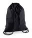 Cotton Drawstring Bag One Size Black Black Westford Mill-1
