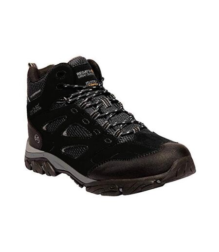 Regatta Mens Holcombe IEP Mid Hiking Boots (Black/Granite) - UTRG3660