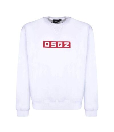 Unisex Adult Block Logo Sweatshirt White DSquared2