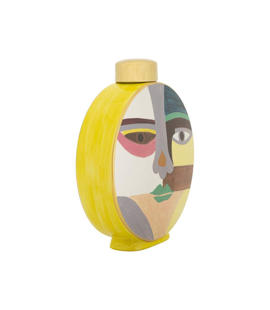 Vase Rond en Céramique Piccassy 33cm Multicolore-3