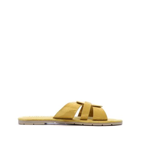 Claquettes jaune femme chattawak pace