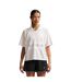 Haut Court Femme Blanc Cassé Blanc Nike-4