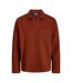 Mens Split Neck Relaxed Fit Sweatshirt Brandy Jack And Jones-1