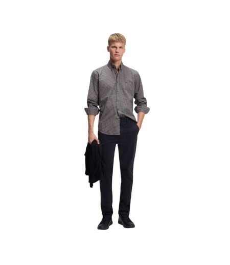 Mens Ricoplus Shirt Black Boss