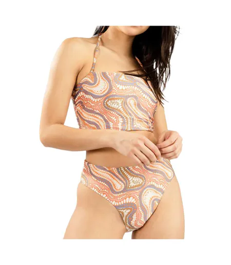 Maillot de bain orange/bleu femme o'neill longline