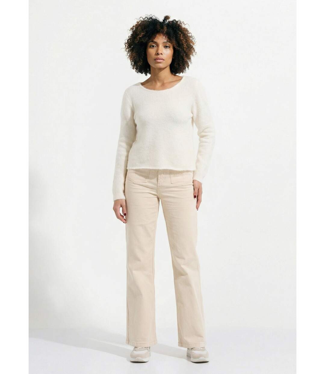 Pull avec laine et détail dentelle dos-3