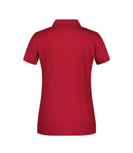 Polo Bio Workwear Femme Rouge James And Nicholson