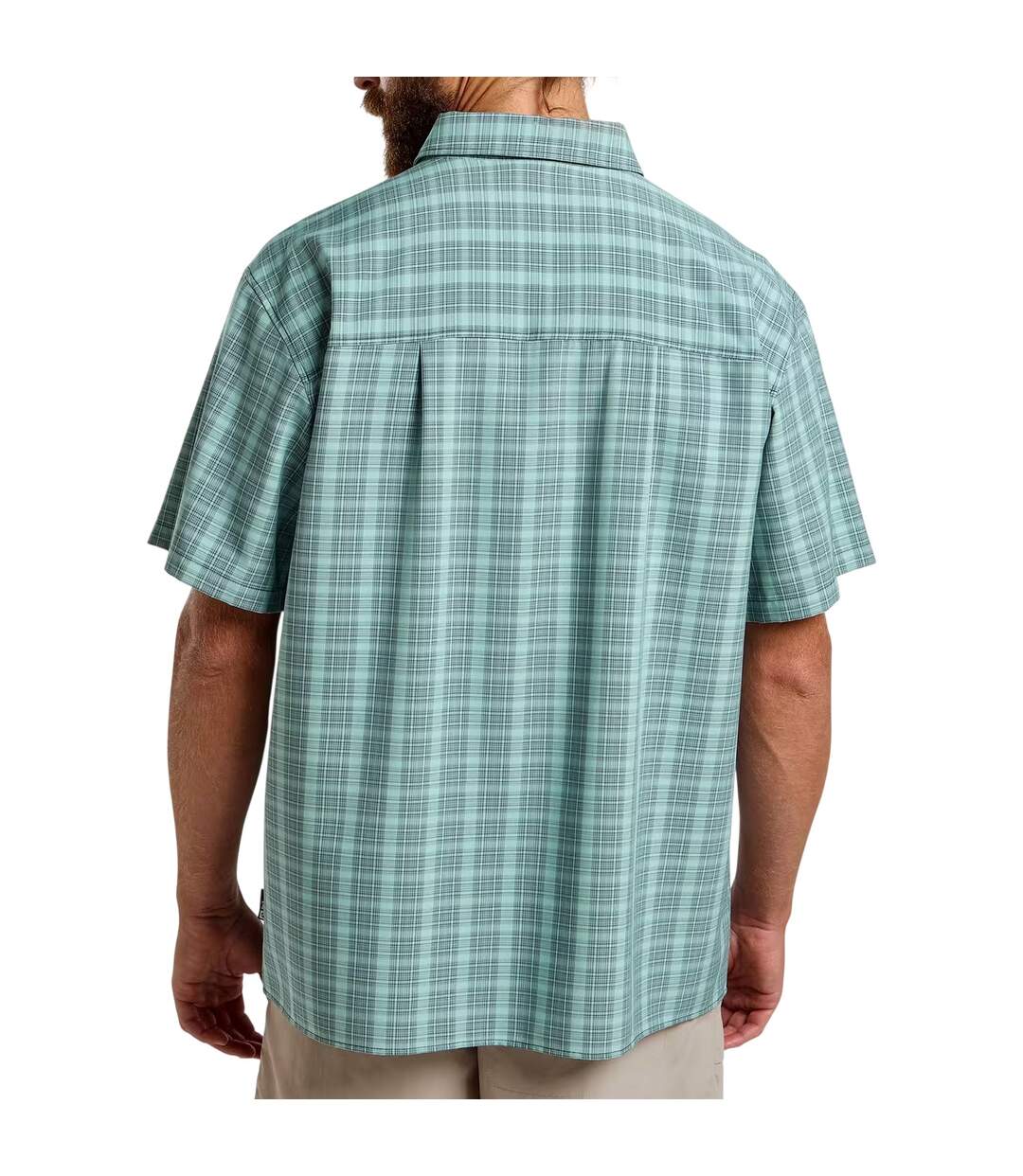 T-shirt Motif/style À Carreaux Homme Bleu Marine Foncé Jack Wolfskin-3