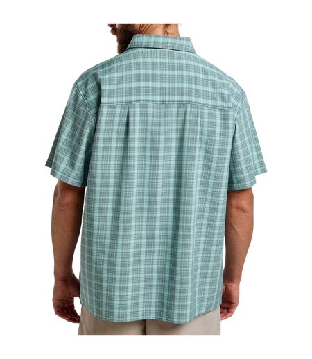T-shirt Motif/style À Carreaux Homme Bleu Marine Foncé Jack Wolfskin