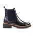 Bottines Motif/style Verni Peace Femme Bleu Lunar-4