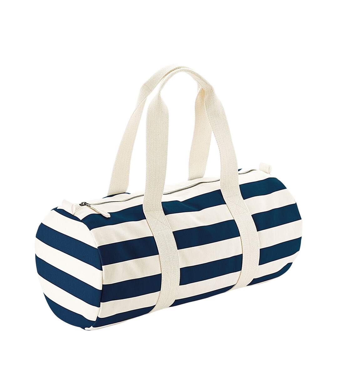 Nautical Duffle Bag One Size Natural Navy Westford Mill-1