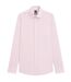 Mens Plain Long-sleeved Formal Shirt Pink Boss-1