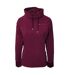 Womens/ladies Synergy Cowl Neck Sweatshirt Fig Hy-2