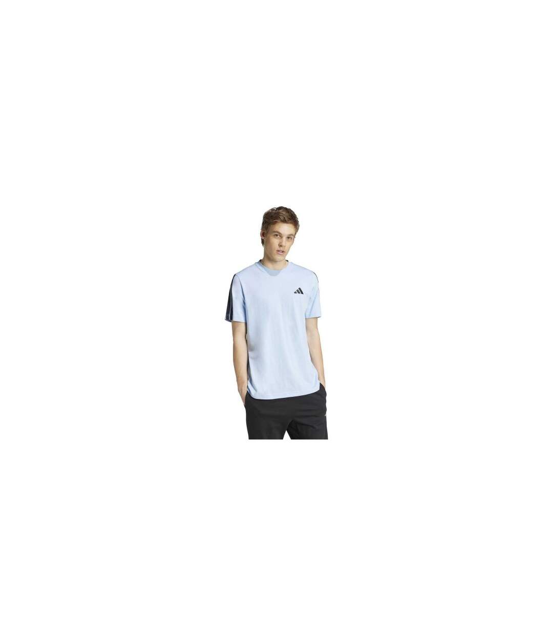 T-shirt Motif/style 3 Rayures Homme Brille Adidas-1