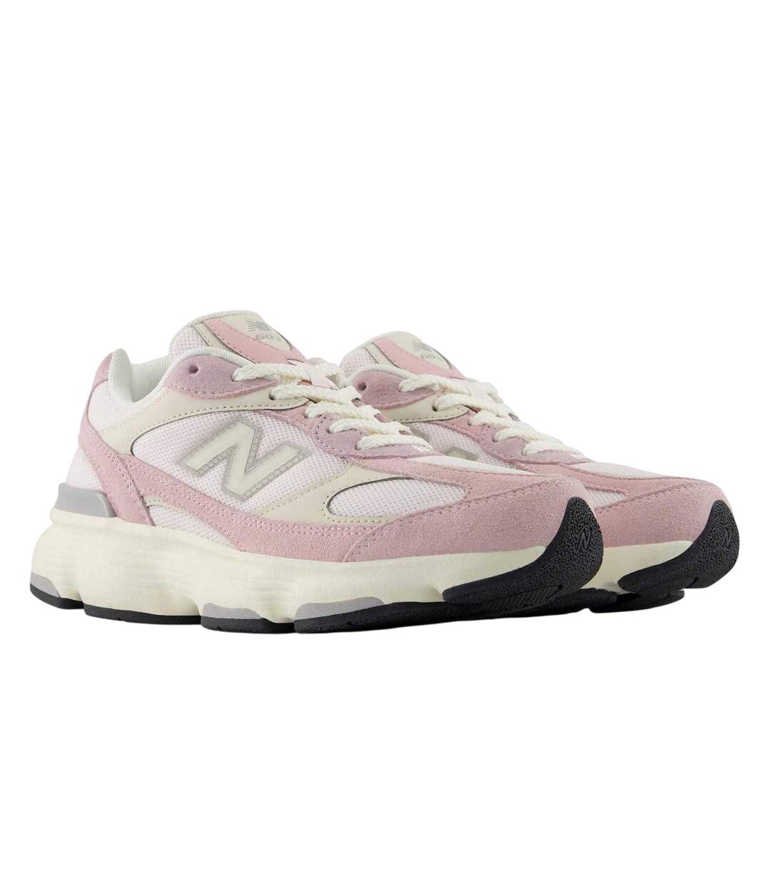 Baskets Femme Rose Pâle Blanc Cassé New Balance-4
