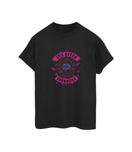 Disney Femme/Ladies Villains Poison Apple Cotton Boyfriend T-Shirt (Noir) - UTBI47137