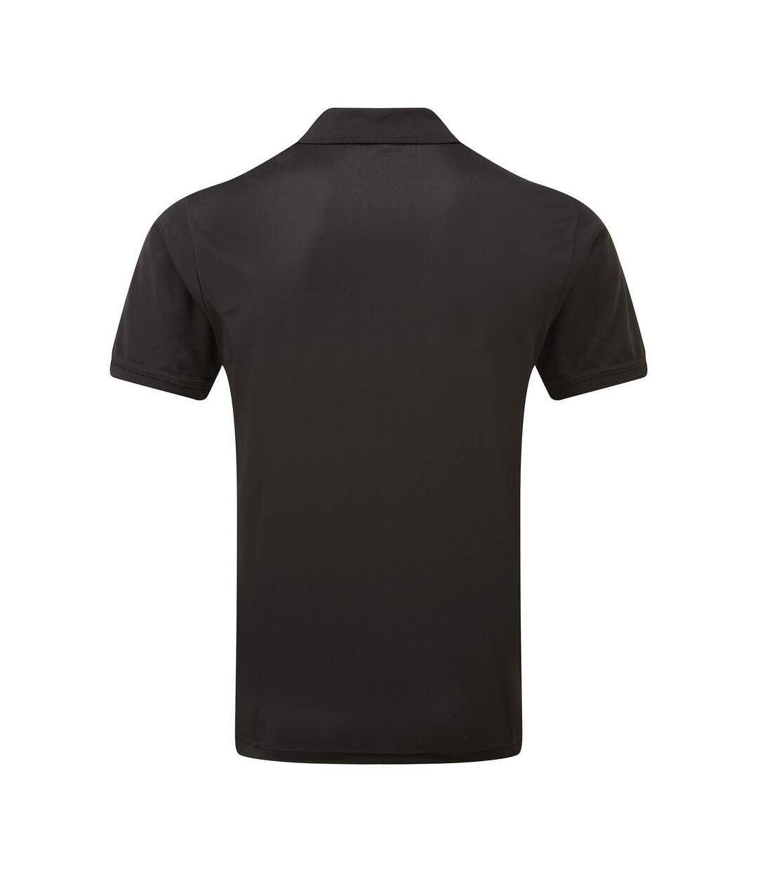 Mens Coolchecker Pique Polo Shirt Black Premier-2