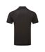 Mens Coolchecker Pique Polo Shirt Black Premier-2