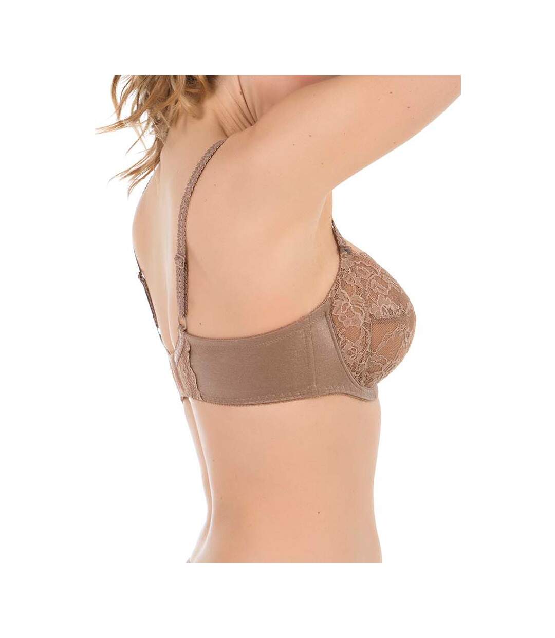 Soutien-gorge emboîtant grande taille Clarisse Selmark vison-2