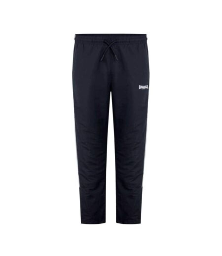 Pantalon De Survêtement Motif/style Rayure Double Homme Noir Lonsdale