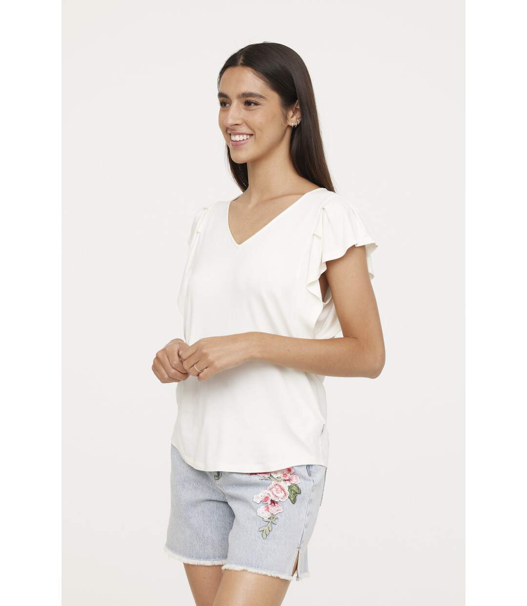 T-shirt manches courtes viscose regular ARICIA