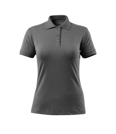 Womens/ladies Grasse Crossover Polo Shirt Dark Anthracite Mascot
